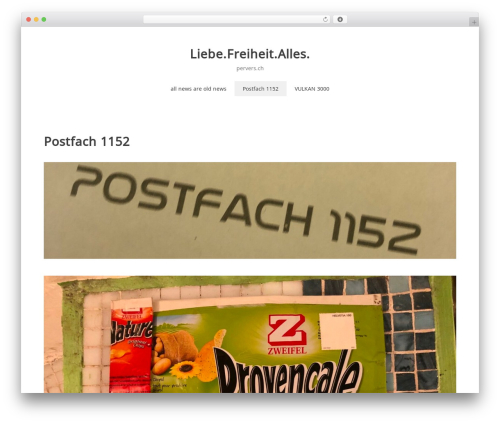 Noto Simple free WordPress theme - pervers.ch