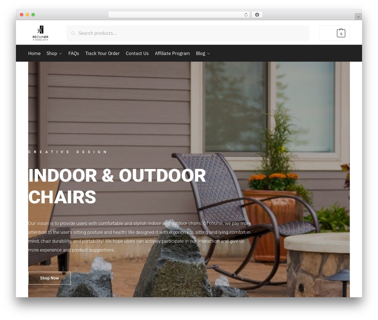 Shoptimizer WordPress store theme - reclinergamingchair.com