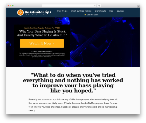 Ah survey WordPress plugin - bassguitartips.com