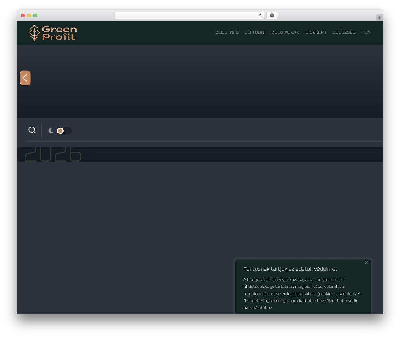 Timelines theme WordPress - greenprofit.hu