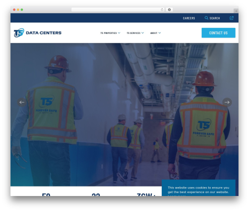 View WordPress theme - t5datacenters.com