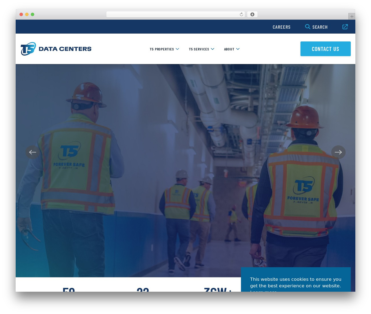 View WordPress theme - t5datacenters.com
