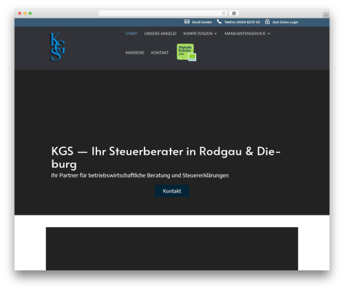 Divi contact module pro WordPress plugin - kgs-steuerberater.de
