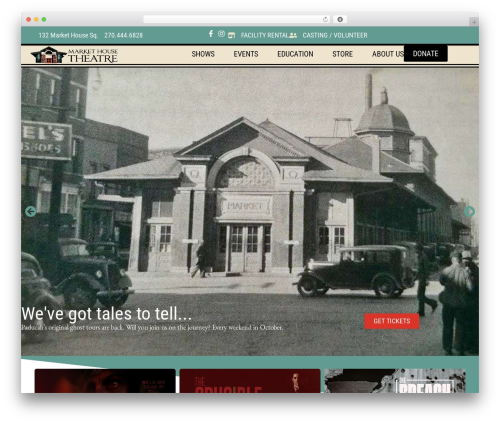 Theater for WordPress (theatre) free WordPress plugin - markethousetheatre.org
