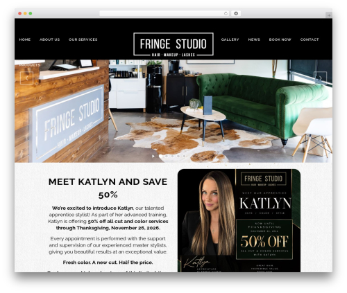 Modern team showcase WordPress plugin - fringehairandmakeupstudio.com