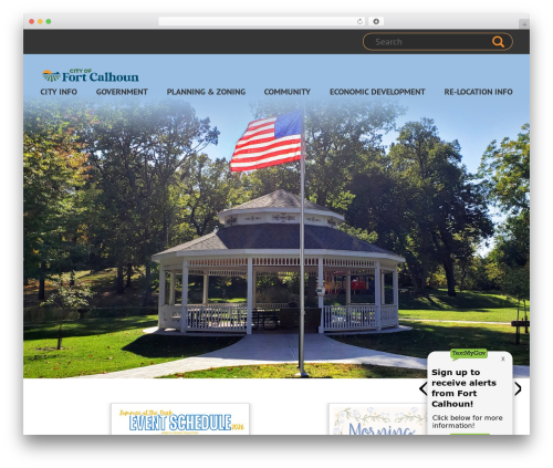 JmFramework WordPress theme design - fortcalhoun.org