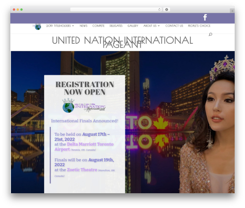 Home3 WordPress plugin - unitednationinternationalpageant.com