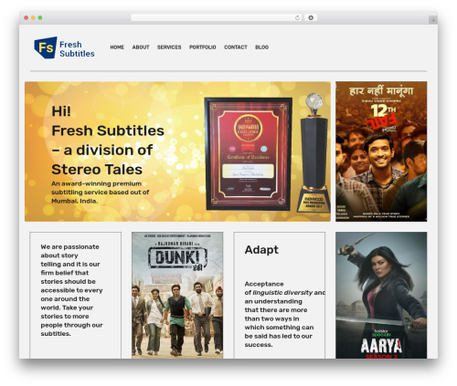 Theme WordPress griddr - freshsubtitles.com