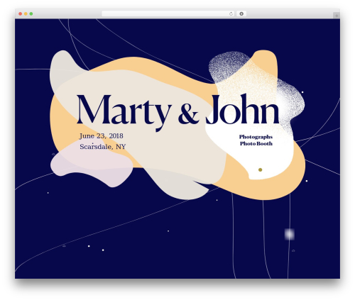 Wedding Theme best WordPress theme - johnandmarty.com