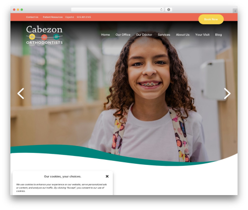 WordPress theme Choice - cabezonorthodontists.com