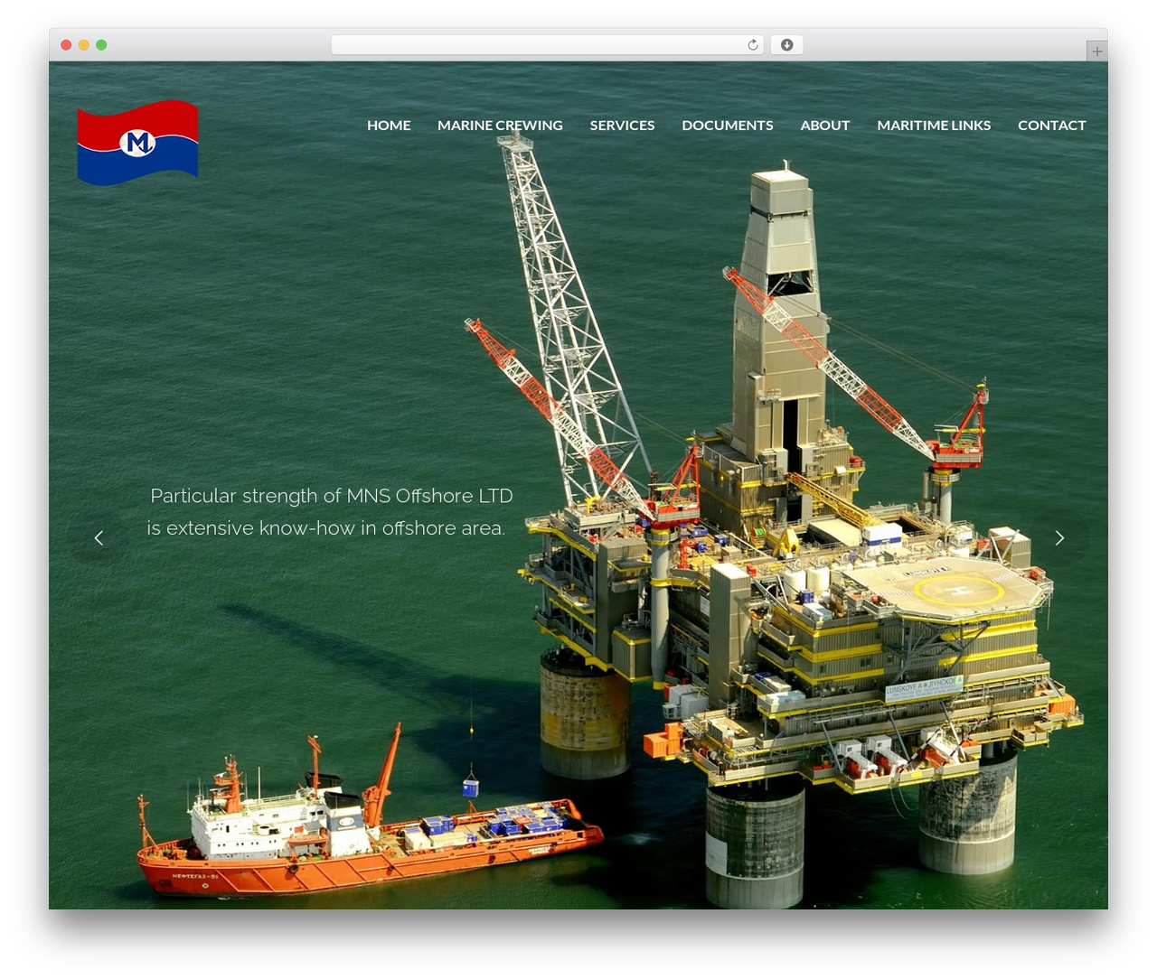 WordPress theme DynamiX - mnsoffshore.com