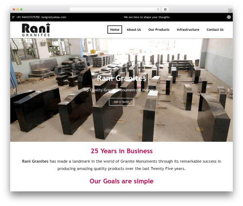 WordPress theme OceanWP - ranigranites.com