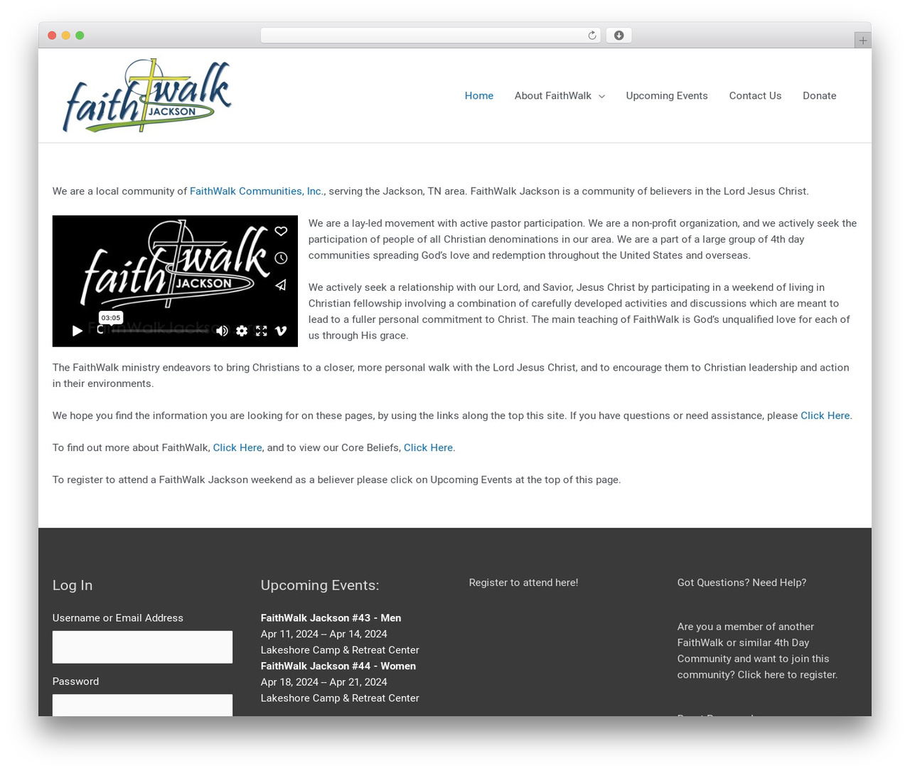 Astra free website theme - faithwalkjackson.org