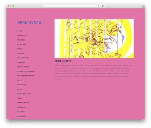 Best WordPress theme Alternate - mikehentz.net