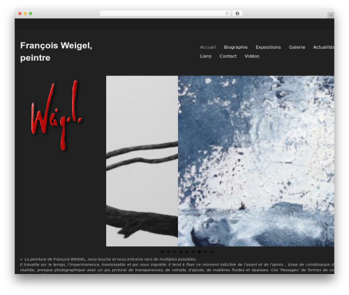 Best WordPress theme Eclipse Pro 3 - francoisweigelpeintre.com