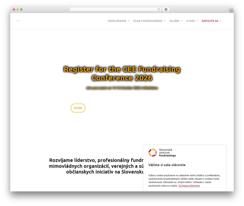 Themetrust shortcode WordPress plugin - fundraising.sk