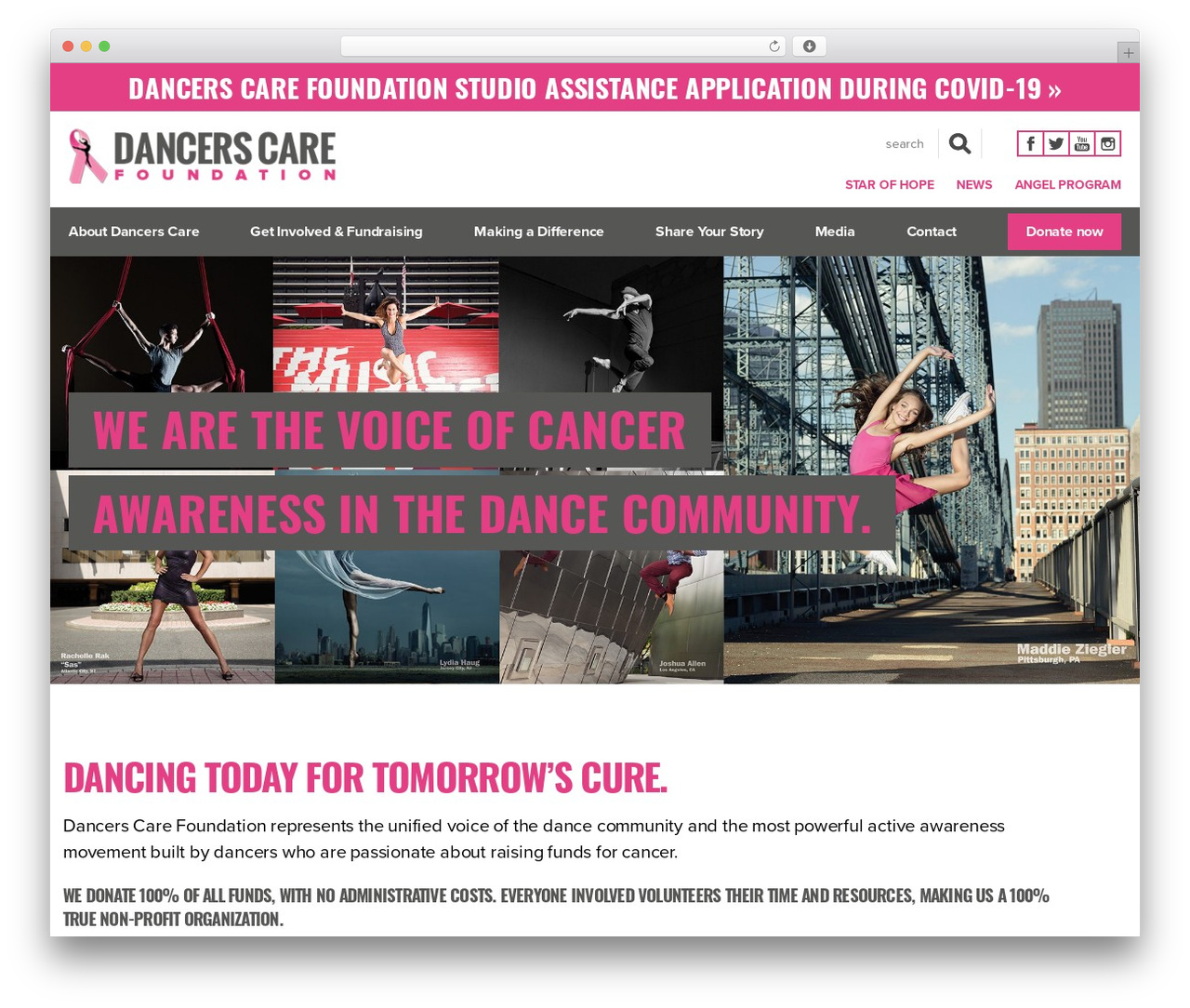 DCF WordPress theme - dancerscare.org