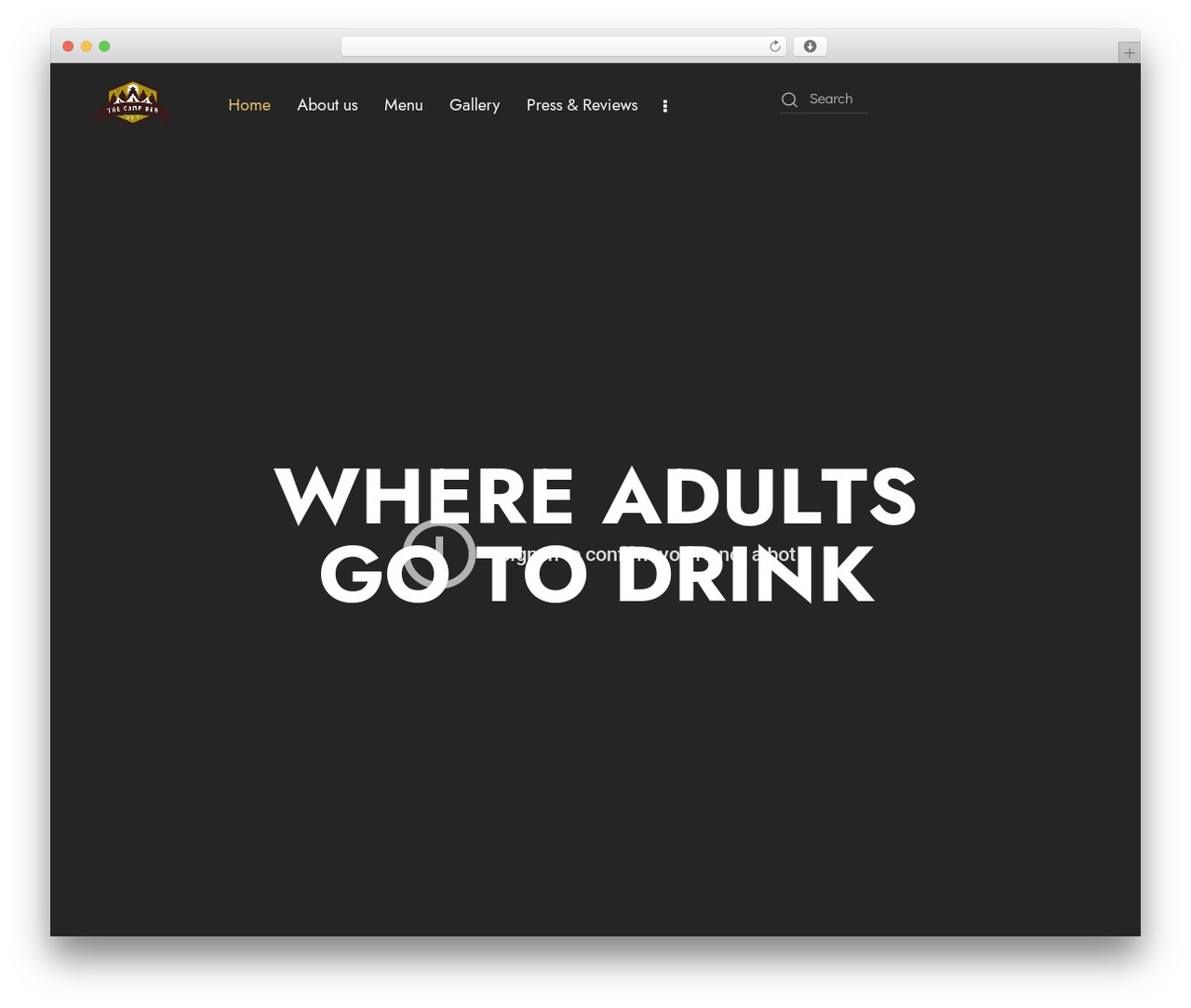 Deliciosa WordPress theme - thecampbar.com