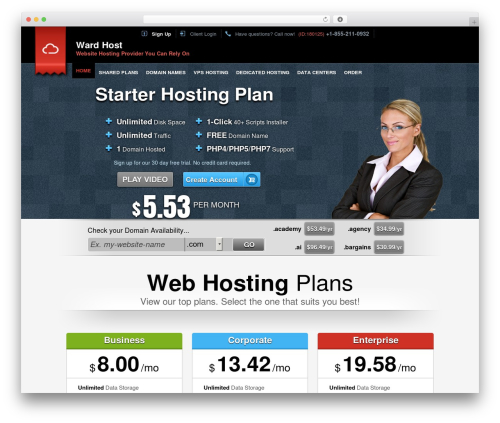 Easy Flow WordPress theme - wardhost.com