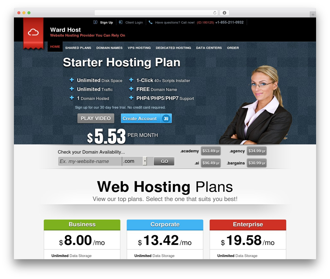 Easy Flow WordPress theme - wardhost.com