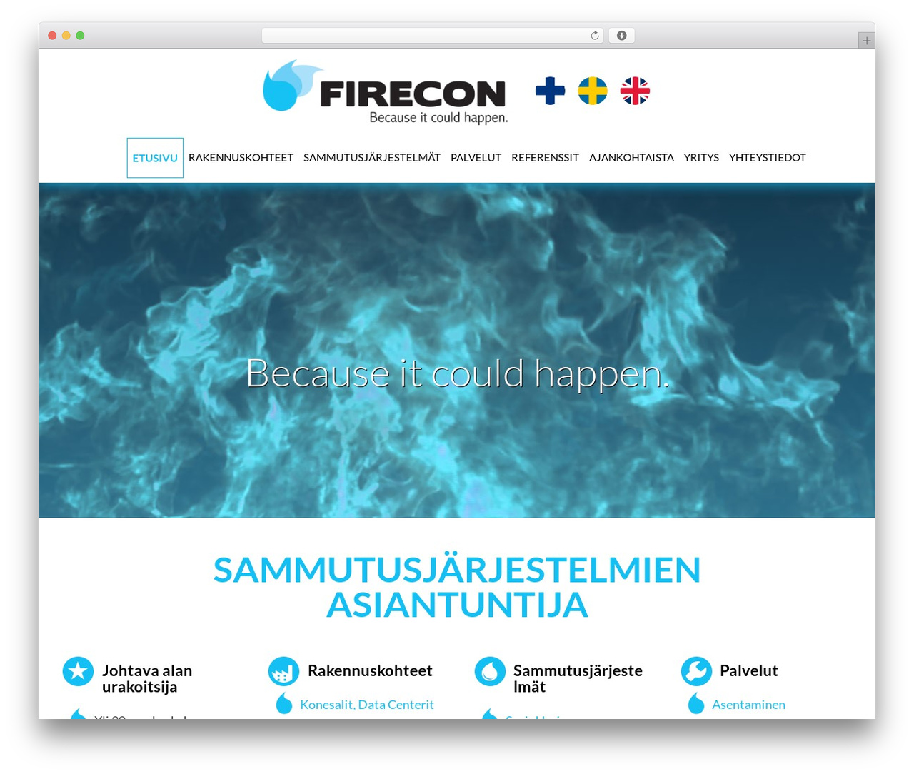Firecon WordPress theme design - firecon.fi Firecon WordPress theme design - firecon.fi