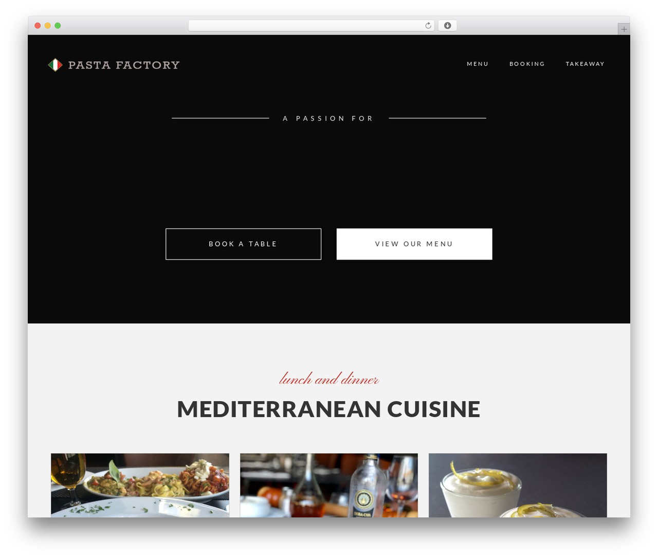 Hello Elementor WordPress theme - pastafactory.com