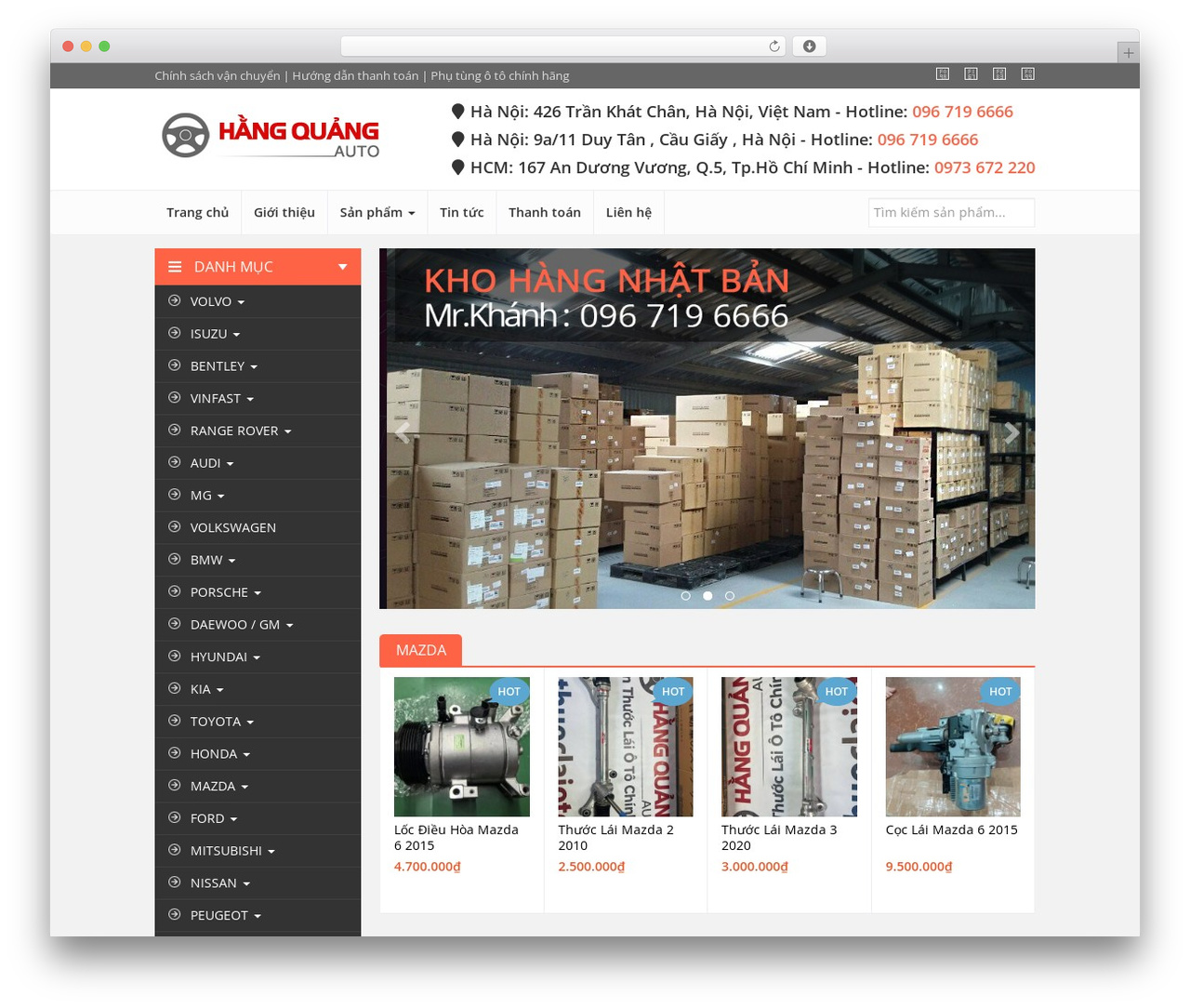 igitheme WordPress theme - hangquangauto.com