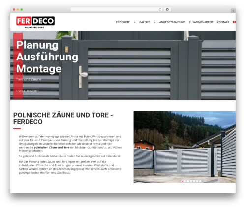 Proformat WordPress website theme - ferdeco.de