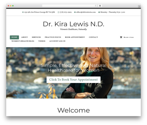 Radcliffe 2 theme WordPress - drkiralewis.com