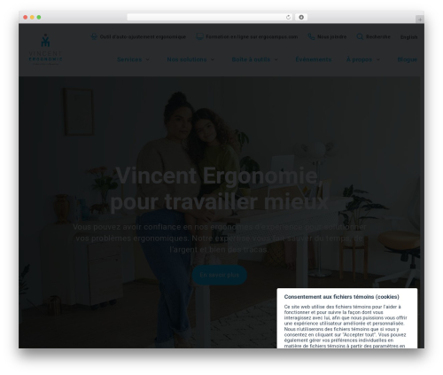 Vortex WordPress theme - vincentergonomie.com