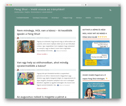 VT Blogging WordPress blog theme - fengshuis.hu