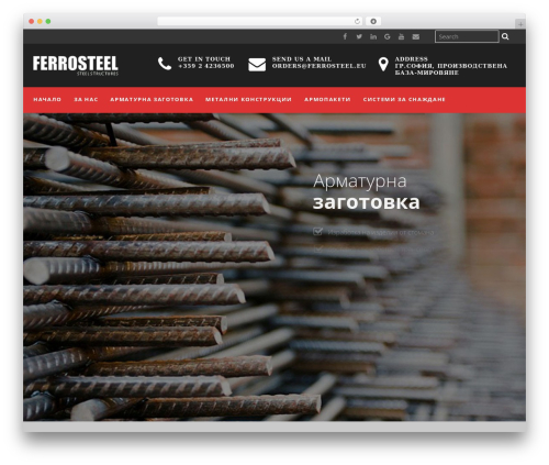 WordPress theme Aadi - ferrosteel.eu