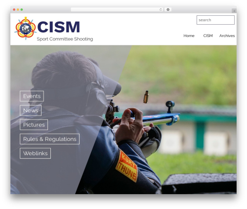 WordPress theme CISM Theme - cism-shooting.ch