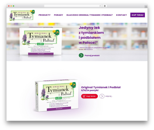 WordPress theme Coldrex 2019 - tymianekipodbial.pl