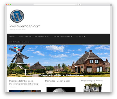 WordPress theme Donovan - westeremden.com