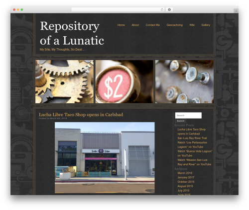 WordPress theme Steampunk - repositoryofalunatic.com