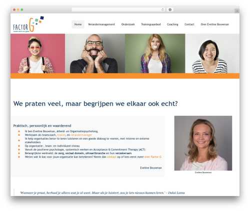 WordPress website theme Progressive Wordpress Theme - factor-g.nl