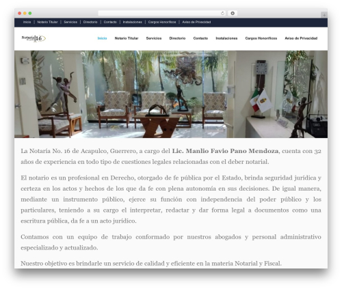 WP theme Shuttle - notaria16acapulco.com