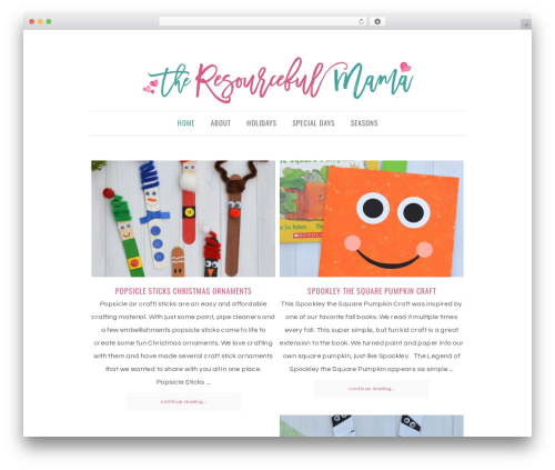 Divine Theme theme WordPress - theresourcefulmama.com