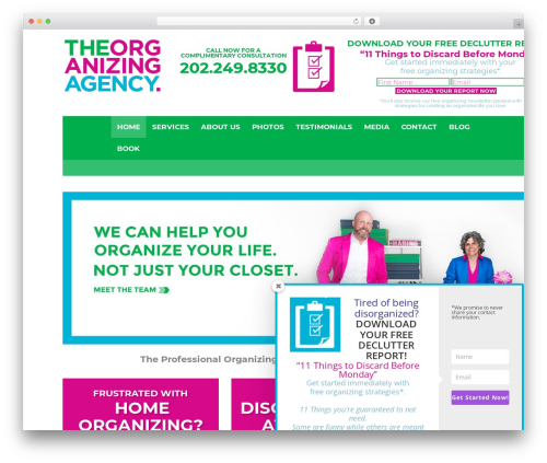 Flatco WordPress theme - theorganizingagency.com