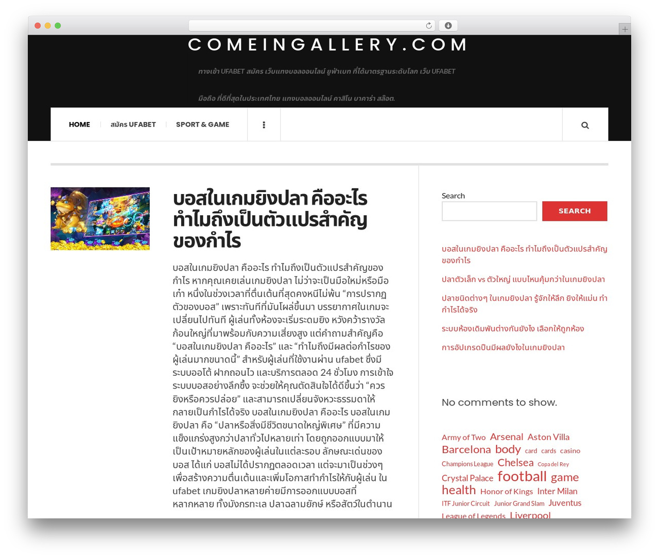 JustWrite wallpapers WordPress theme - comeingallery.com