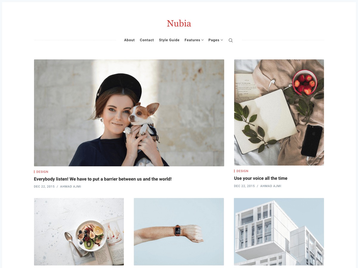 Nubia best WordPress magazine theme