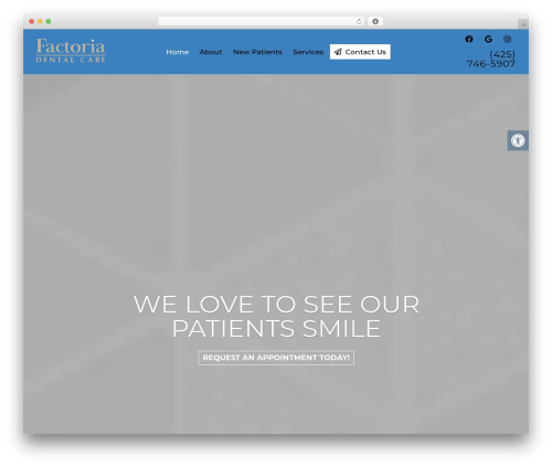 Parent Theme theme WordPress - factoriadentalcare.com