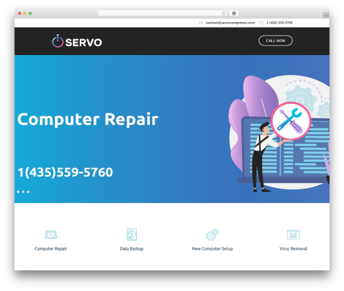 Rebytes WordPress theme design - servocomputers.com