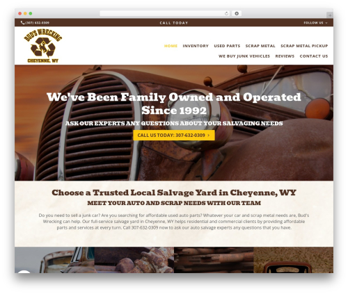 WordPress theme Beacon Theme - budswrecking.com