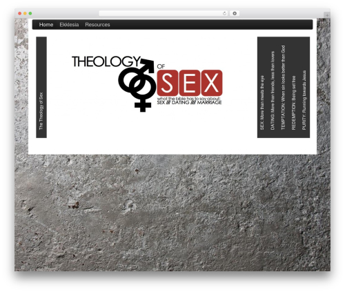WordPress theme PageLines - theologyofsex.org