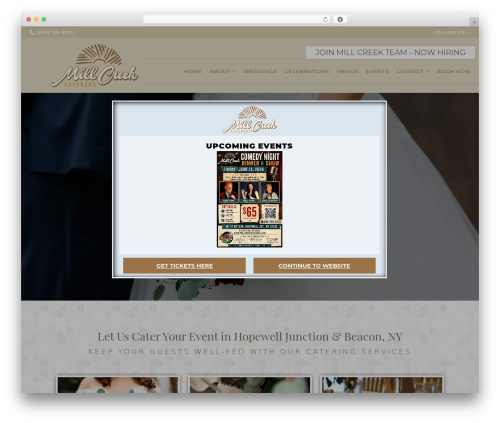 Beacon Theme best wedding WordPress theme - millcreekcaterers.com