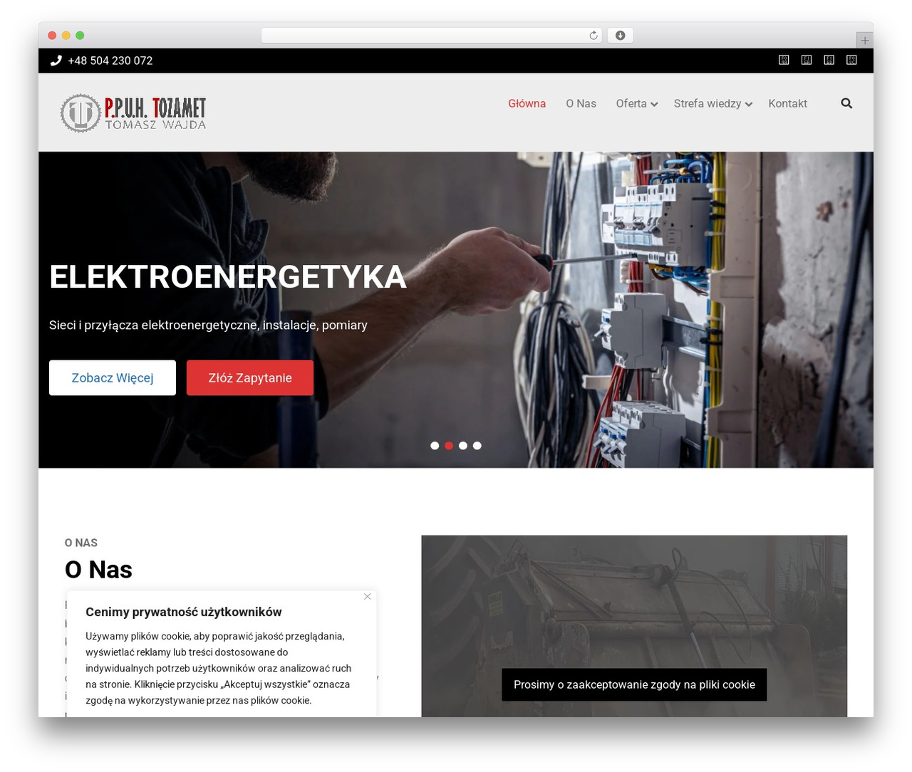 Gridchamp WordPress theme - tozamet.pl
