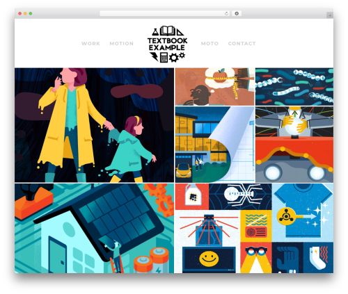 GridStack wallpapers WordPress theme - textbookexample.com