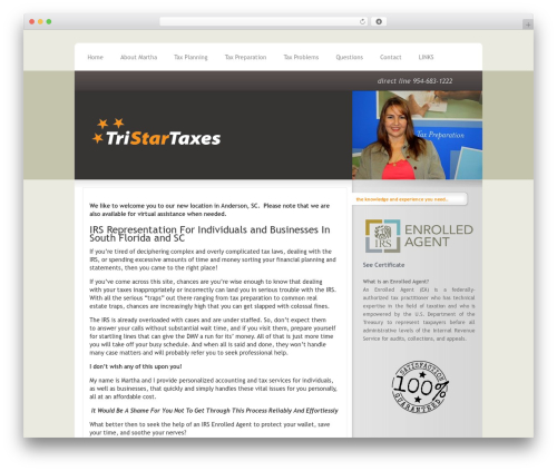 InterPhase theme WordPress - tristartaxes.com